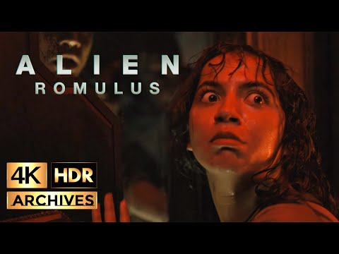 Alien: Romulus |4K-HDR| Alien Xenomorph snatches Kay (2024)