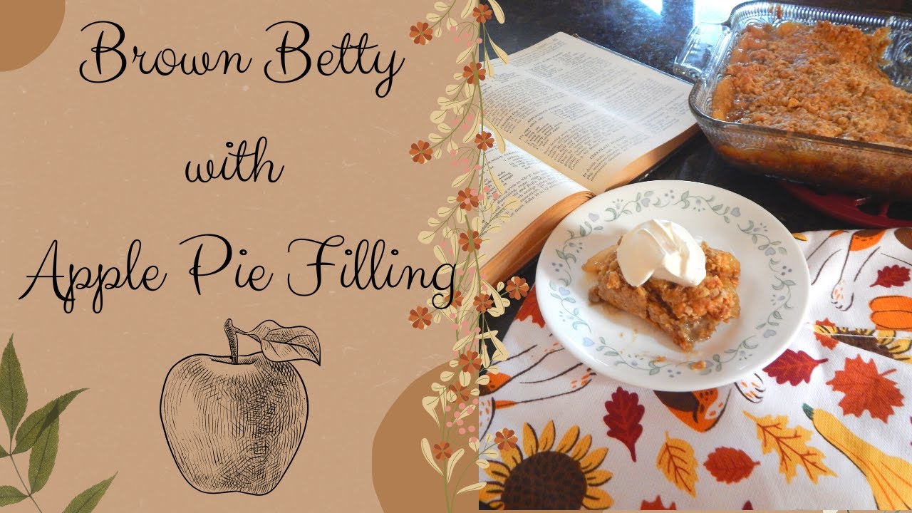 Brown Betty with Apple Pie Filling- Relaxing Fall Bake with Me- Autumn Treat