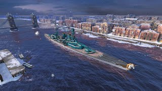 Repulse Tier 6 premium british battleship gameplays - World of Warships Blitz