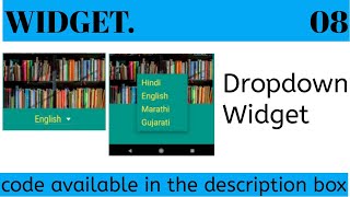 How to implement Dropdown Widget in flutter Application |Flutter Tutorial |Widget Tutorial |2021