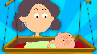 Rock A Bye Baby | Zebra Nursery Rhymes For Children And Kids Songs