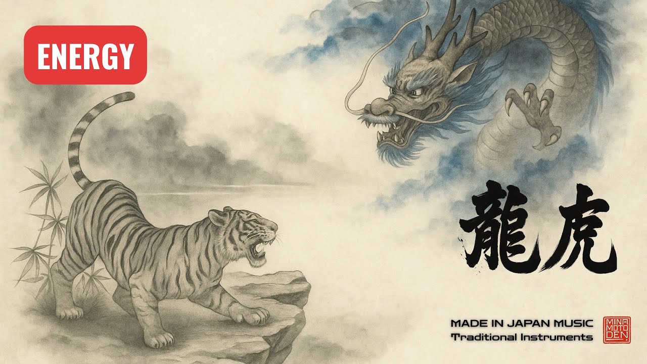 Japanese Relaxation Music – Shamisen for Deep Calm and Emotional Balance-| 龍虎 (Ryūko)