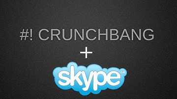 Install Skype - CrunchBang