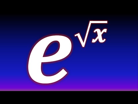 Derivada de exponencial de raíz cuadrada