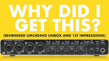 BEHRINGER U-PHORIA UMC404HD Unbox and 1st Impressions | 424recording.com