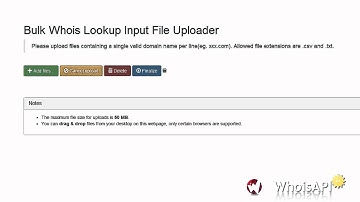Bulk Whois Lookup Fast Track Service - Product Demo