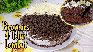 [SUBTITLE] VIRAL ! BROWNIES SEKAT SHINY CRUST LEMBUT DI DALAM GARING DI LUAR