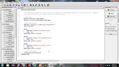 Como calcular un promedio de notas en pseint validando información