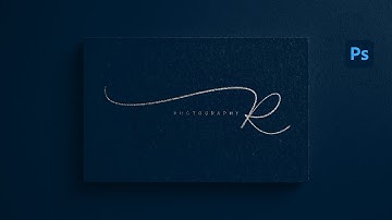 Design own photography logo in photoshop 2021 | Signature logo