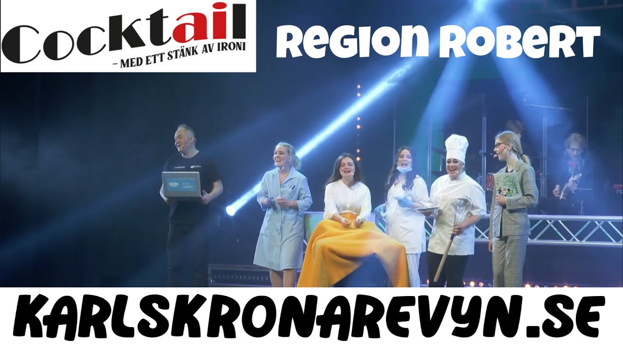 Region Robert från nyårsrevyn Cocktail - Med ett stänk av ironi 2025 