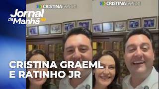 Cristina Graeml se junta a Ratinho Jr. no PSD; governador e pré-candidata gravaram vídeos juntos