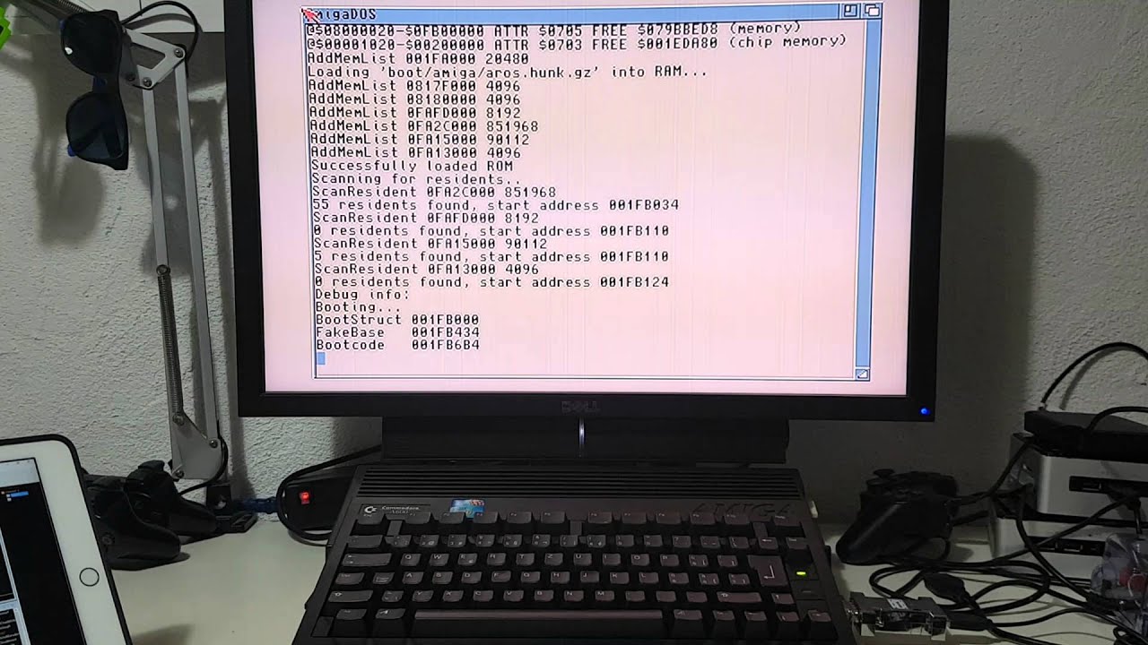 AROS booting on Vampire 600 v2