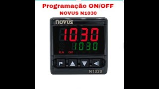 Programação controlador de temperatura Novus N1030