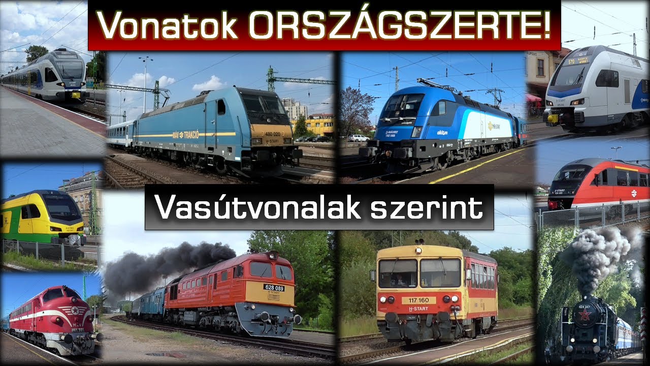Vonatok Országszerte - Vasútvonalak szerint! 10.000 Feliratkozós Különkiadás!