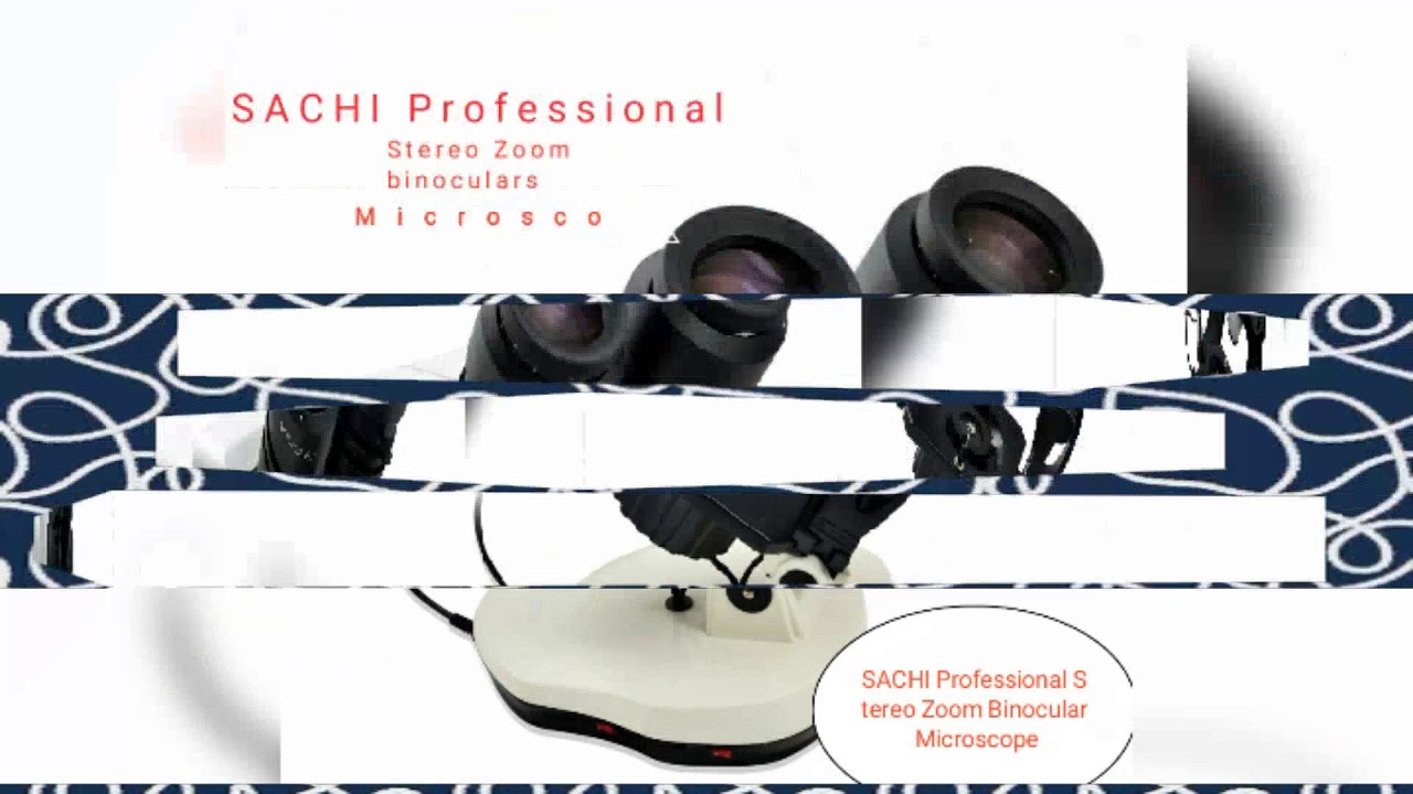 SACHI Professional Stereo Zoom Binocular Microscope - YouTube
