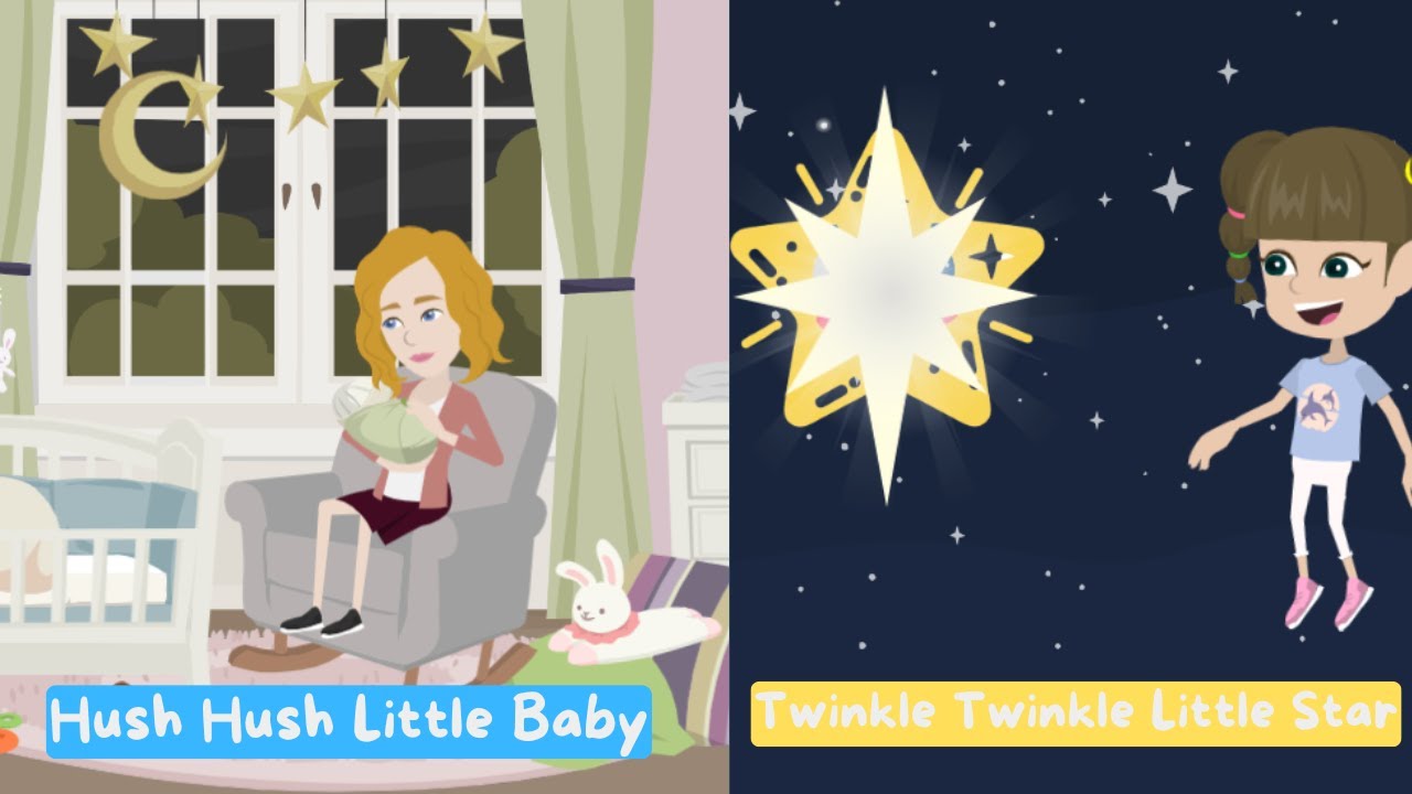 Relaxing Lullaby Compilation for Kids | Twinkle Twinkle Little Star & Hush Little Baby Songs