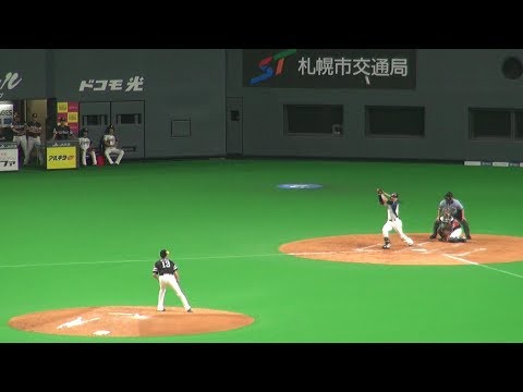 20190804 セーフティバントの石井一成とヒットで続いた中島卓也を逆転打で返した西川遥輝