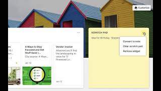 Take down quick notes and thoughts using the Scratch Pad In Evernote Home screenshot 3