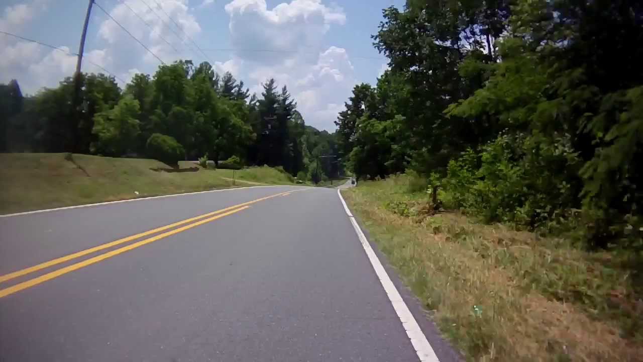 Riding into WinstonSalem, NC on Baux Mountain Road YouTube