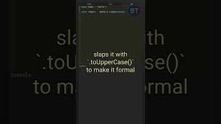 JavaScript String Trick: Capitalize First Letter #javascript