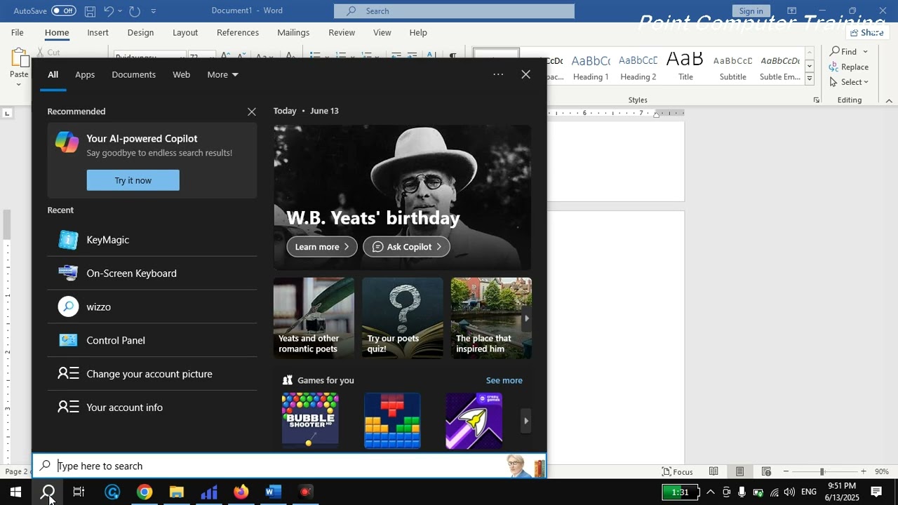Microsoft Word တွင် myanmar စာလုံးထပ်ရိုက်ခြင်း