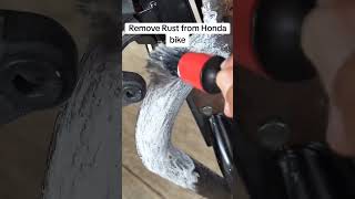 Remove rust from Honda Bike #funny #rusting #rust #rustprevention