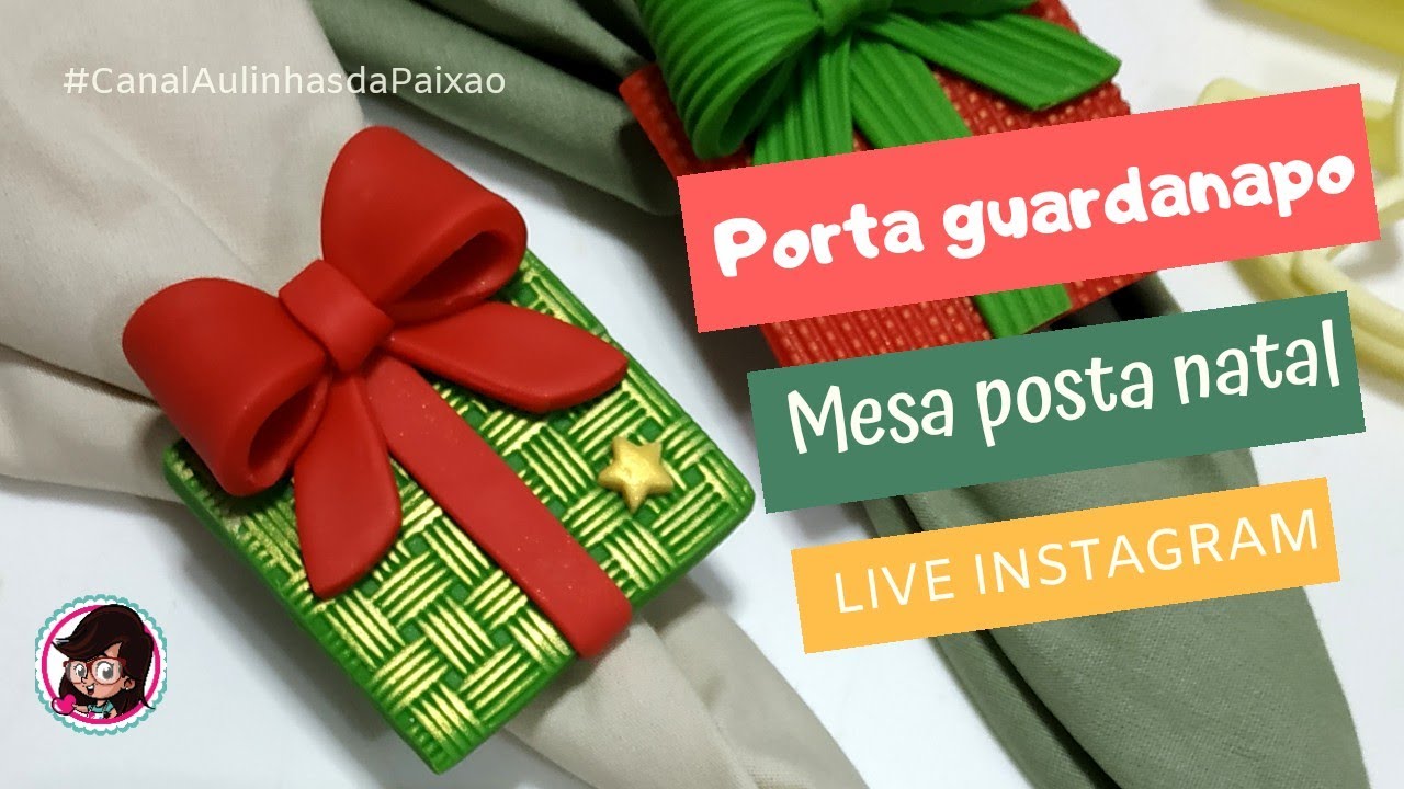 LIVE Porta guardanapo de Natal + participação inscritos