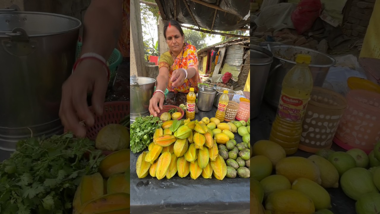 Mouthwatering Yellow STAR FRUIT Chaat of Kolkata 