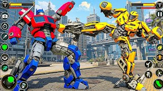 Bumblebee Optimus Prime Nice Robot Fighting Jet Car Transformation Robot Game - Android Gameplay  screenshot 5