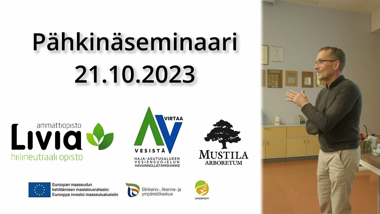 Pähkinäseminaari Tuorlassa 21.10.2023