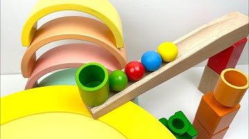 Color Sorting Marble Run ASMR #asmr