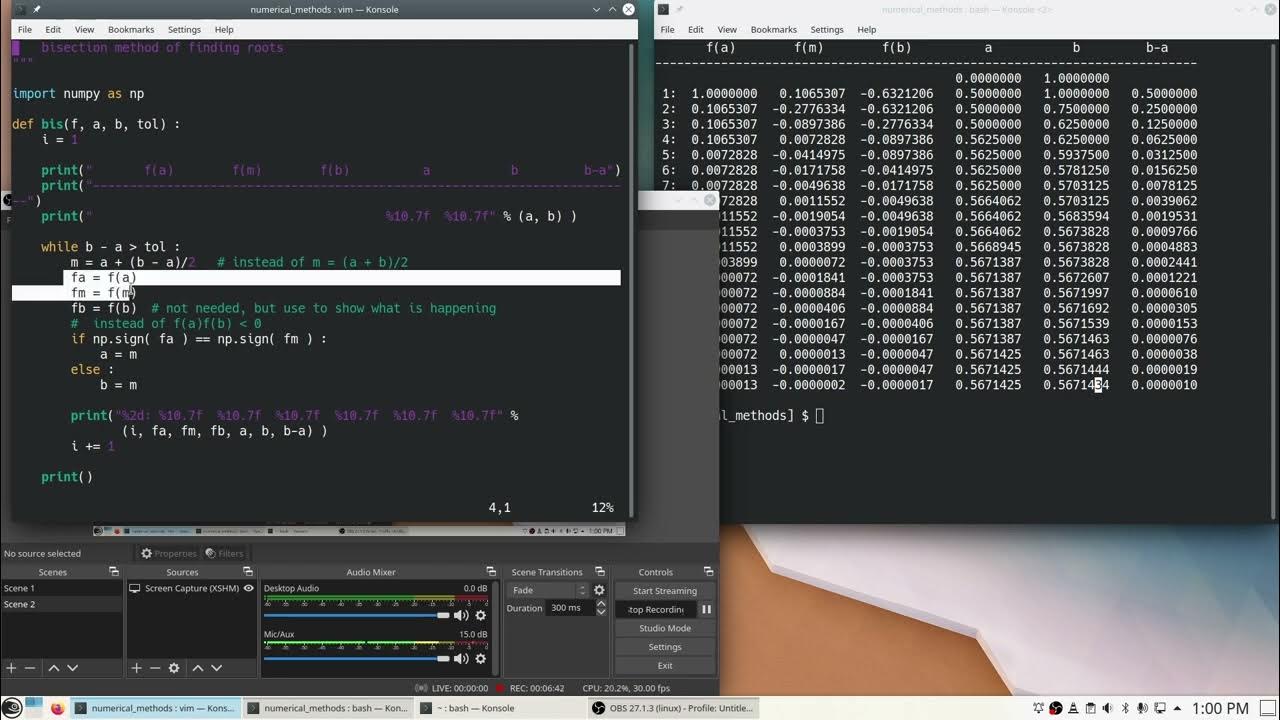 Numerical Methods: Finding Roots -- Bisection Method - YouTube