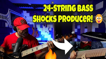 🔥🎸 Mind-Blowing 24 Strings Bass Solo! Jamming with @Davie504  - Producer Reaction 😲🎵