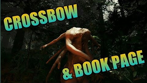 THE FOREST - CROSSBOW & BOOK PAGE LOCATION - PS4