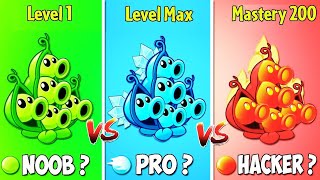 Level 1 Peashooter Evoluted from NOOB X PRO X HACKER - PvZ 2