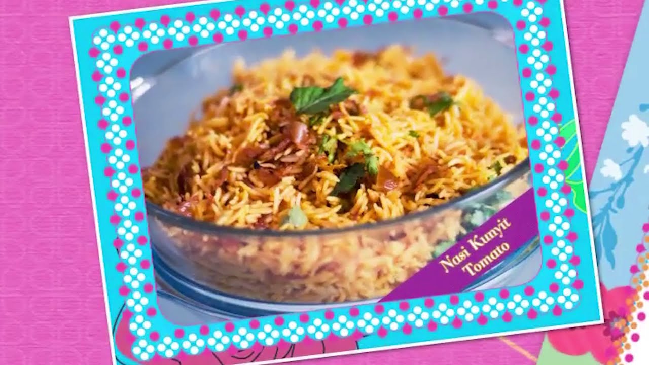 Nasi Kunyit Tomato - Mami's fragrant Yellow Rice with Tomato - YouTube