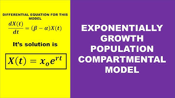 Exponentially Growth Population Model|Differential Equation|Bsc 2nd Semester