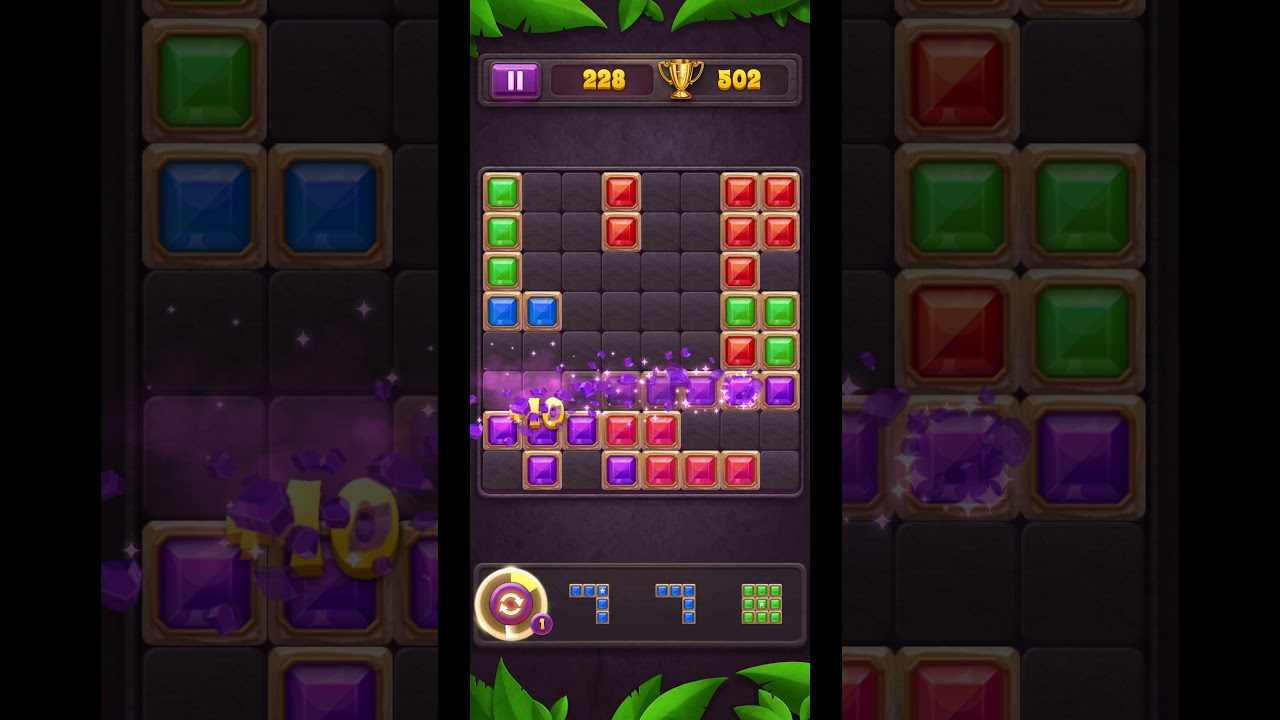 Block puzzle star 🌟 gem 😍👌 game play video part2