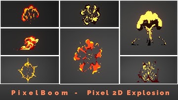 PixelBoom Unreal Engine - 2D Keyframe Animated Pixel Explosions