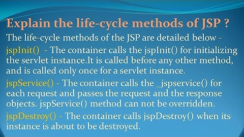 JSP Interview Questions and Answers for freshers and experienced– Part 6