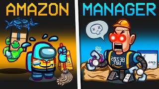 *NEW* AMAZON to EVIL MANAGER ROLE in Among Us?! (Toxic Mod)