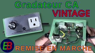 EB_#725 Remise en Marche - Gradateur de Secteur des Années 70. La sécurité, pas une priorité!