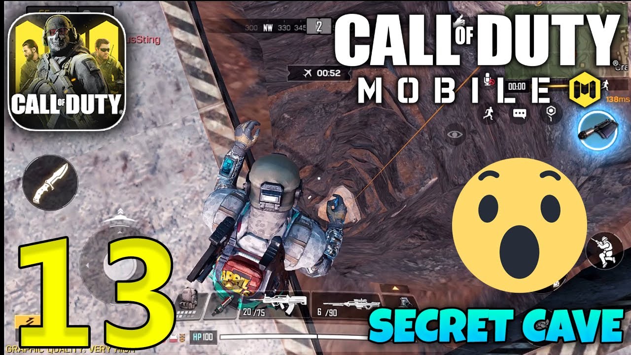 CALL OF DUTY MOBILE BATTLE ROYALE | Secret Cave Gameplay | CODM - Part 13 - 