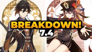 GOOD NEWS! GENSHIN OLD CHARACTERS   GENSHIN 7.4 BREAKDOWN | Genshin Zhongli, Genshin Hu Tao, Genshin