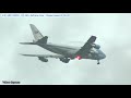 エアフォースワン VC-25A 伊丹空港着陸態勢 淀川上空通過(2019/6/27)Air Force One President Trump boarded Itami airport