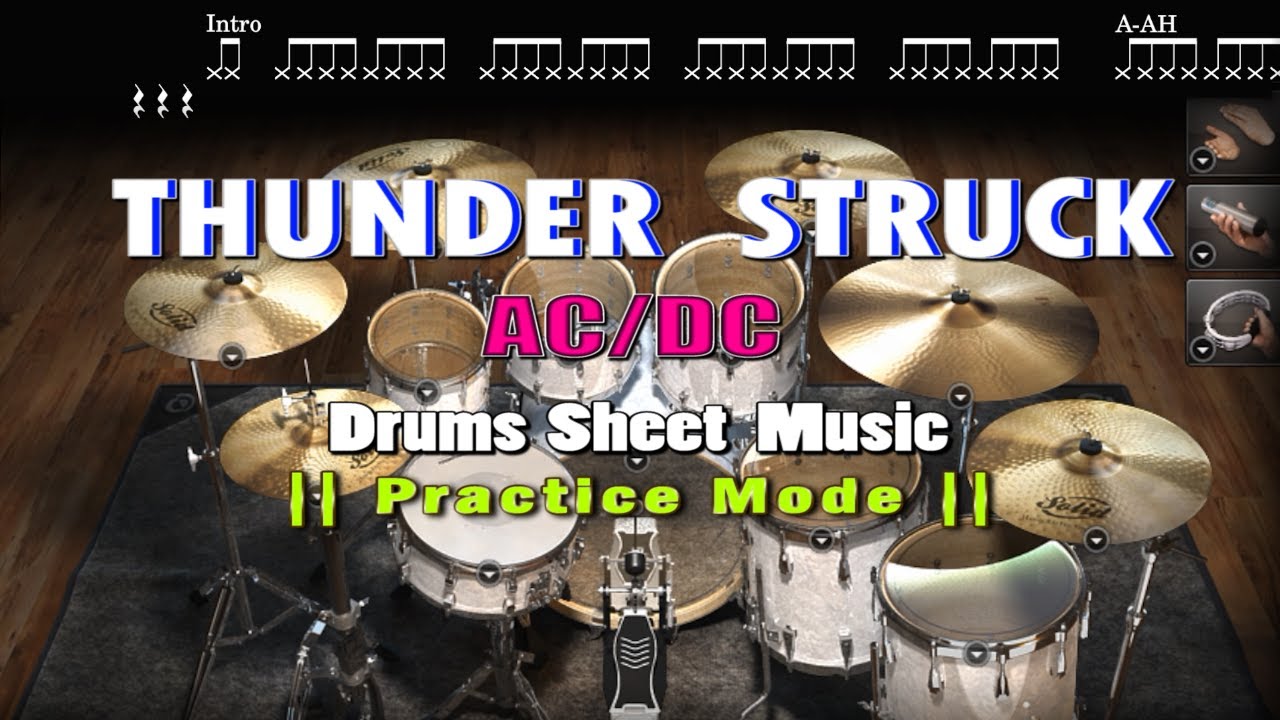 AC/DC :Thunderstruck || Drums Sheet Music (With Download) - YouTube