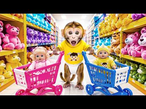 Bonbon the baby monkey gets lost in the toy store | Can Bonbon find the way out?