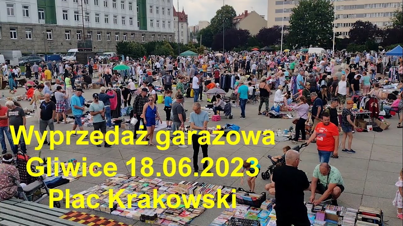 💲Гаражная распродажа Gliwice Plac Krakowski 18.06.2023 #targstaroci #pchlitarg #барахолка 🕰️💰