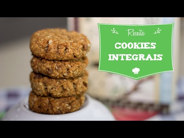 COOKIES INTEGRAIS DE AVEIA FUNCIONAL BISCOITO INTEGRAL