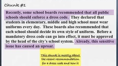 Chunking a Nonfiction Article